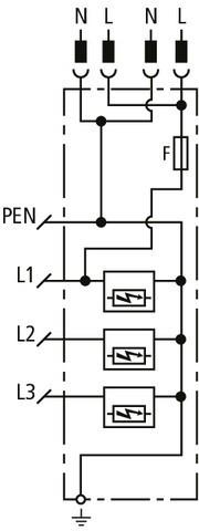 Actual product image Dehn DEHNshield ZP Basic DSH ZB 909430 B2 SG TNC 255 Combination arrestor type1+2