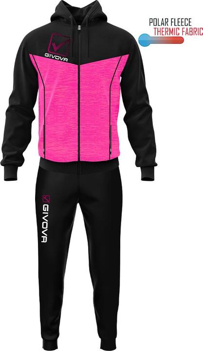Givova trainingsanzug mit fleece-kapuze visa (XL)