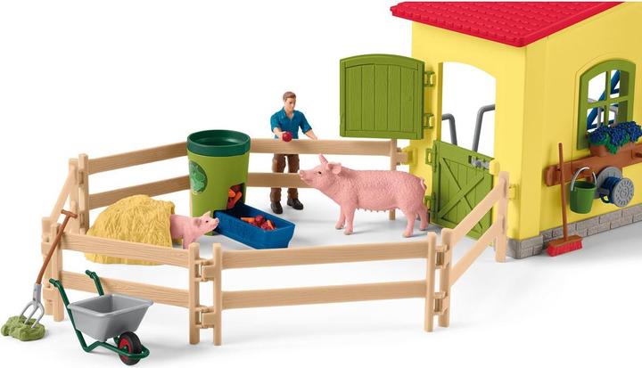 Produktbild Schleich Farm World Grosser Stall mit Tieren und Zubehör
