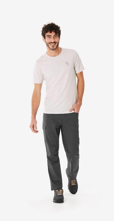Actual product image Quechua Wandershirt Herren- NH100 beige (XL)