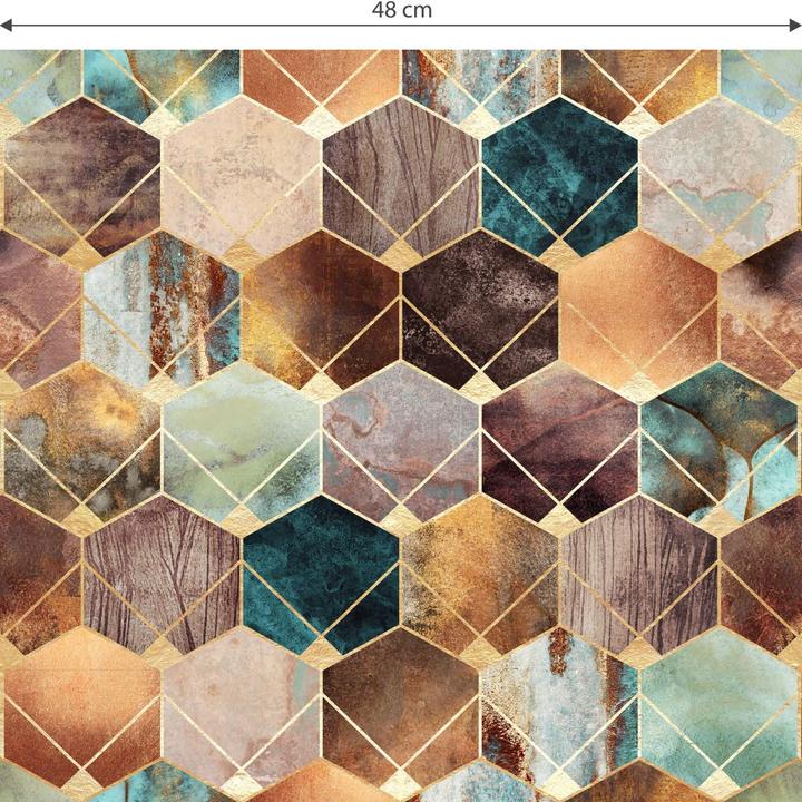 Produktbild Trenddeko Hexagone: Gold und Kupfer