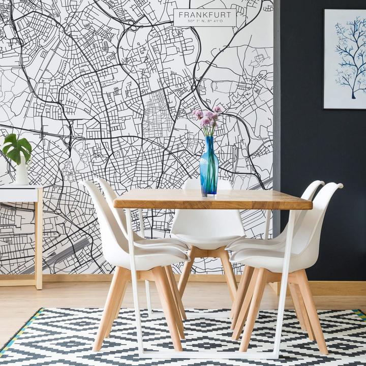 Actual product image Trenddeko Frankfurt city map (192 x 260 cm)
