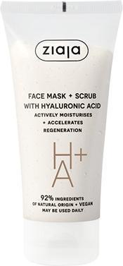 Actual product image Ziaja Hyaluronic Acid Peeling Mask (Face Mask + Scrub) 55 ml (55 ml)