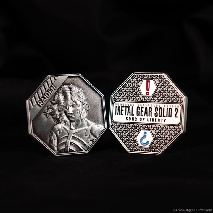 Actual product image Fanattik Metal Gear Solid 2 collector coin Raiden Limited Edition