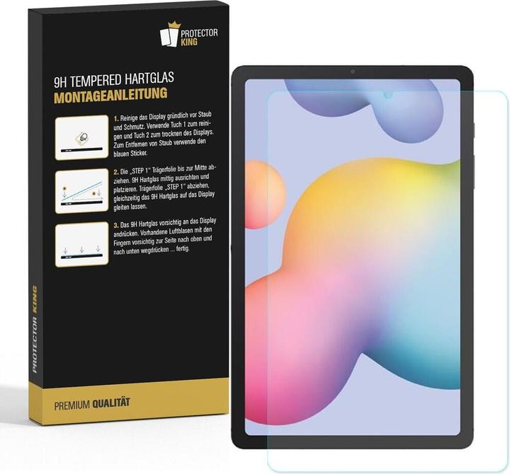 Actual product image Protectorking 1x Genuine tempered 9H armoured glass, matt anti-reflective (1 Piece, Galaxy Tab S6 Lite)