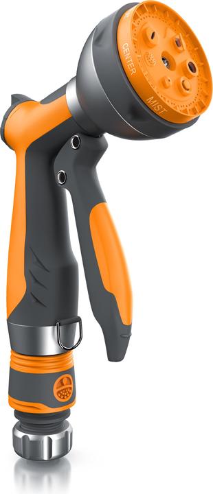 Produktbild Brandson Multifunktionsbrause, Garten Handbrause mit 7 Sprühprofilen, Spritzpistole mit Gardena kompatibel