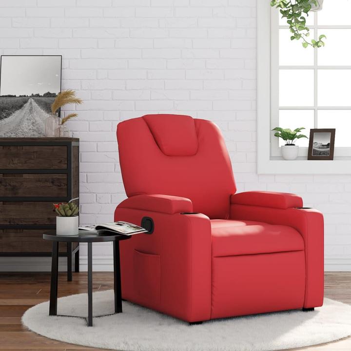 Immagine prodotto VidaXL Reclinabile in ecopelle rossa,Colore: Rosso,Materiale: Ecopelle