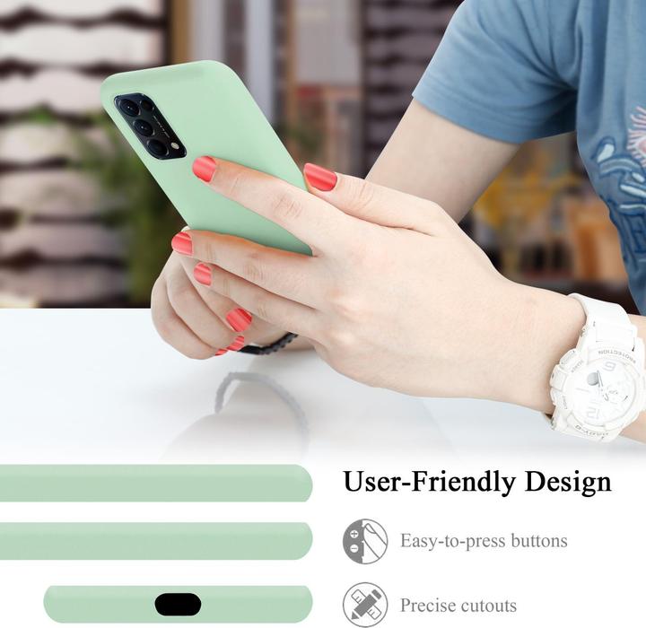 Productafbeelding Cadorabo TPU Vloeibaar Silicone Hoesje (Oppo Find X3 Lite)