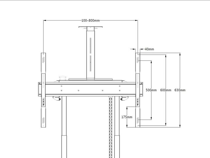 Actual product image Multibrackets TV Stand Extension Kit, >110", black