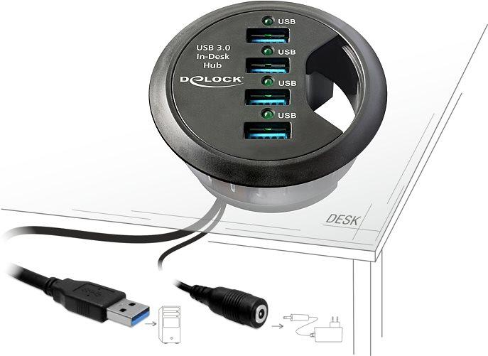 Actual product image Delock Table lift (4 ports)