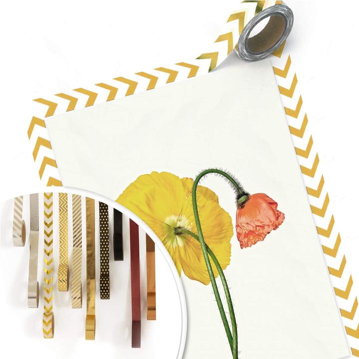 Actual product image Trenddeko The red and yellow flower (30 x 40 cm)