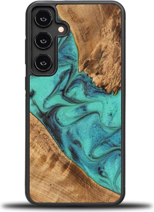 Actual product image INNE Bewood Unique case for Samsung Galaxy S24 Plus Turquoise (Samsung Galaxy S24+)