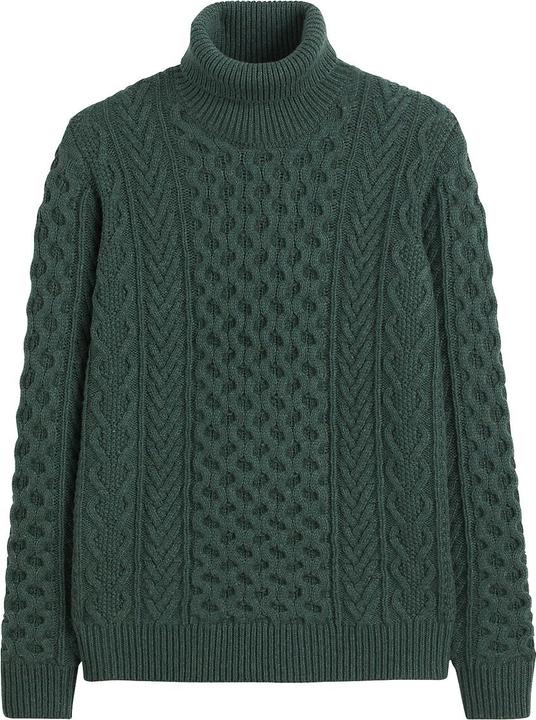 La Redoute Collections Rollkragenpullover mit Zopfmuster