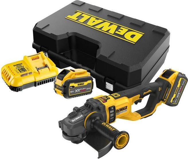 Productafbeelding DeWalt DCG460X2 FLEXVOLT Accu Haakse Slijper 230mm 54V 9.0Ah in koffer (230 mm)