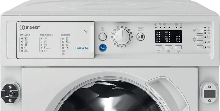 Actual product image Indesit BI WMIL 71252 EU N front loading washing machine 7 kg 1200 rpm White (7 kg, Left, EU plug)