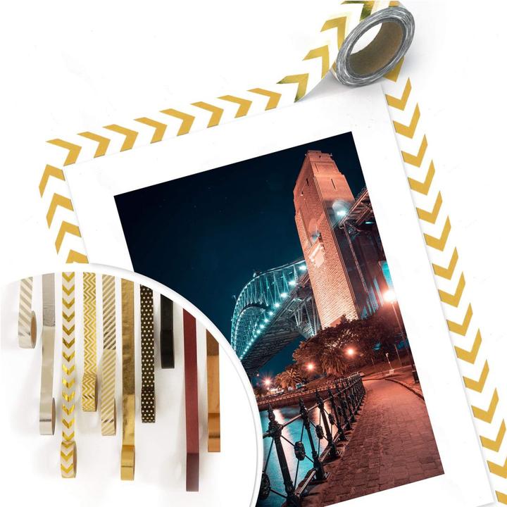 Actual product image Trenddeko Sydney by night - The bridge (30 x 40 cm)