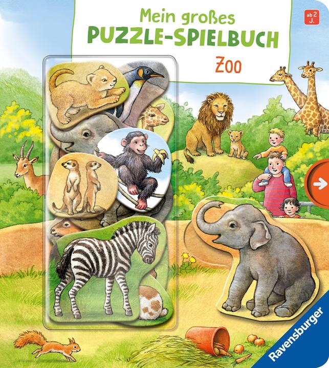 Produktbild Ravensburger Mein grosses Puzzle-Spielbuch Zoo (Deutsch, Anne Möller, 2017)