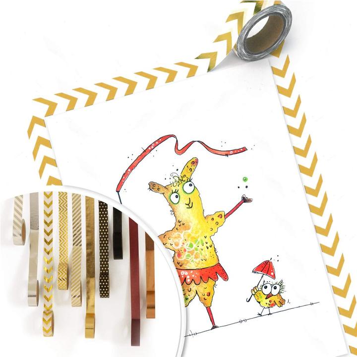 Actual product image Trenddeko Dancing Lama (30 x 40 cm)