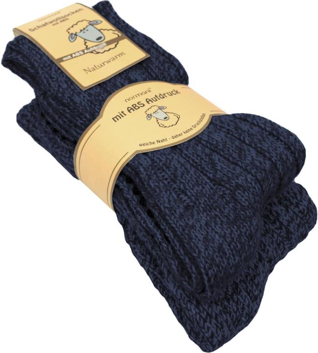 Normani 2 Paar Norweger-ABS-Socken mit Schafwolle