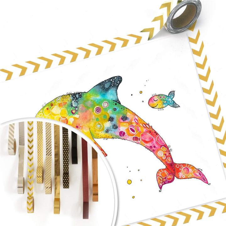 Actual product image Trenddeko Dolphin (40 x 30 cm)