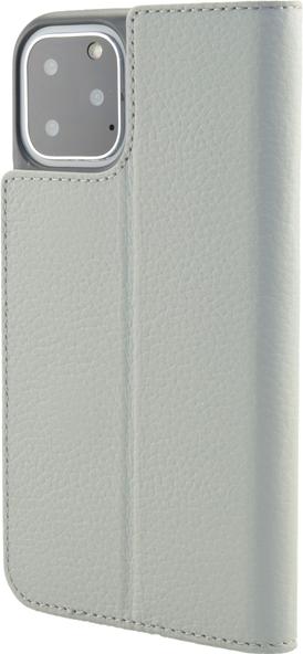 Actual product image Mike Galeli Book cover genuine leather Marc light grey (Apple iPhone 11 Pro)