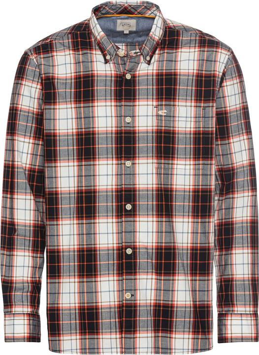 Actual product image Camel Active Long-sleeved shirt in a checked pattern made from pure cotton (XXL)