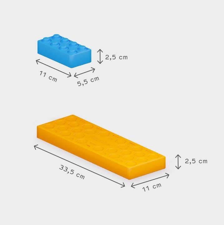 Produktbild Marioinex Bricks Junior Plattform 12 Stück + 16 Blöcke