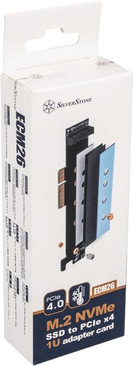 Produktbild Silverstone SST-ECM26-V2 M.2-Port (M-Key) in PCIe 4.0 x 4-Schnittstelle