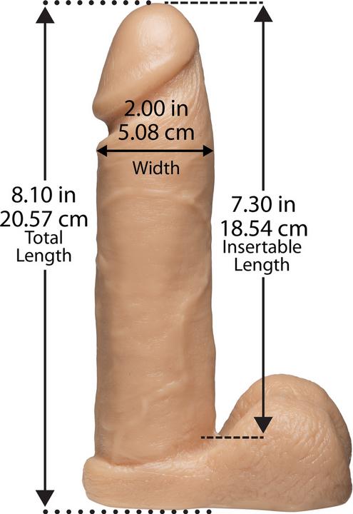 Produktbild Doc Johnson Realistic Cock - With Ultra Harness - 8 Inch