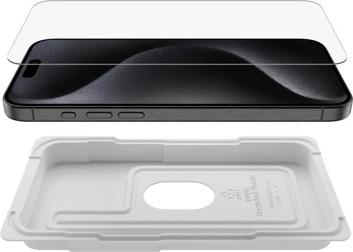 Actual product image Belkin ScreenForce Pro UltraGlass2 (1 Piece, Apple iPhone 15 Pro Max)