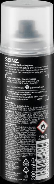 Image du produit dm Seinz. Déodorant spray anti-transpirant extra fort (Spray)