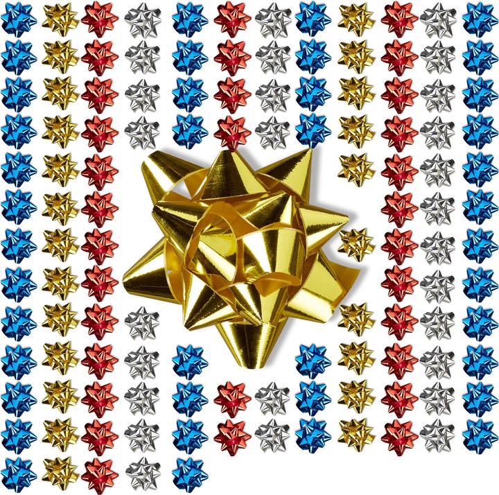 Actual product image Relaxdays Gift Wrapping Bows Set of 100