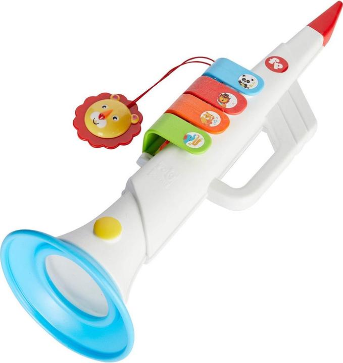 Produktbild Fisher-Price Trompete Fisher Price tiere 30 cm (Spanisch, Französisch, Englisch, Deutsch)