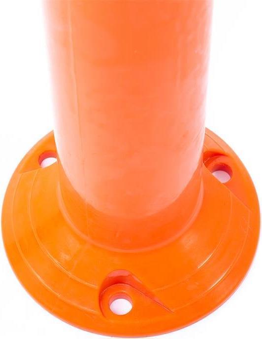 Produktbild HP Autozubehör Sperrpfosten TPU orange/weiss Ø 80 mm zum Aufschrauben m.Befestigungsmaterial Höhe über Flur 750 mm