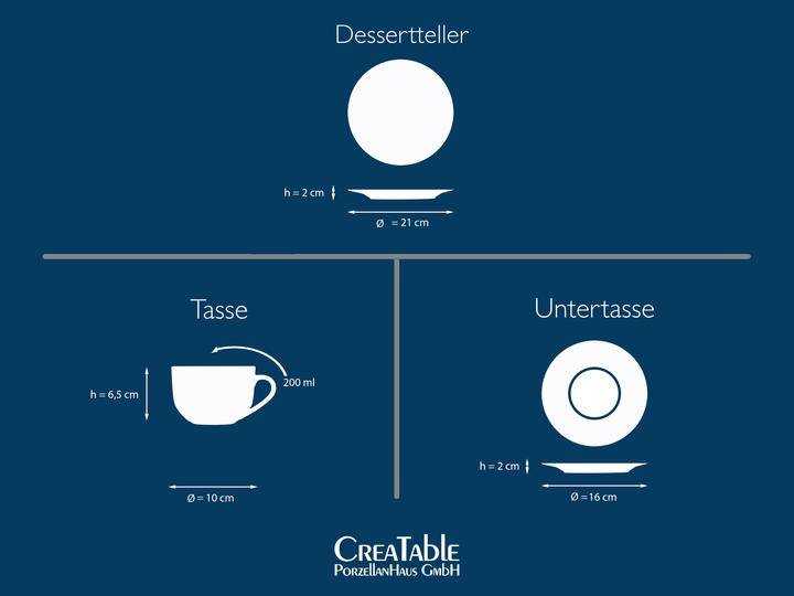 Produktbild CreaTable Maria Theresia (18 Stück)