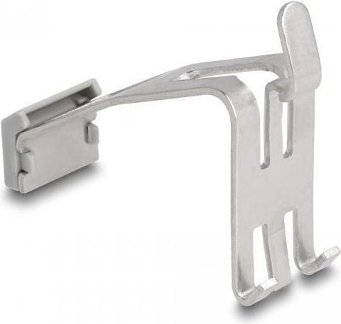 Produktbild Delock Keystone Halterung mit Beschriftungsfeld 1 Port für Hutschiene Metall