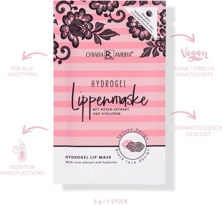 Actual product image Chiara Ambra Hydrogel Lip Mask