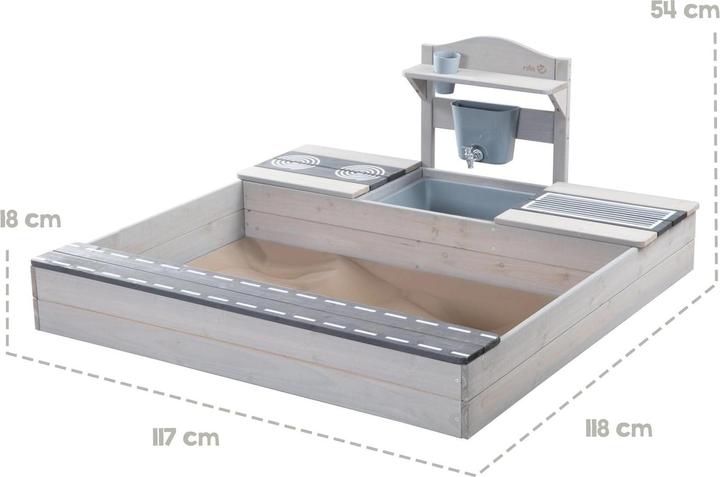 Actual product image Roba Sandkasten mit Matschküche 54x117x118 cm