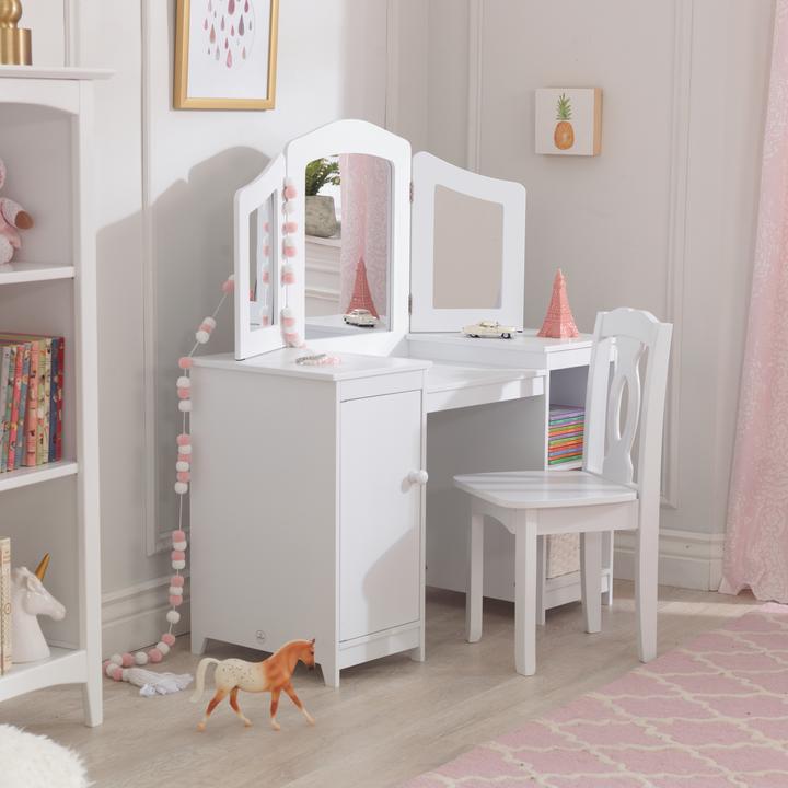 Produktbild KidKraft Frisiertisch und Stuhl Deluxe (Kindersitzgruppe)