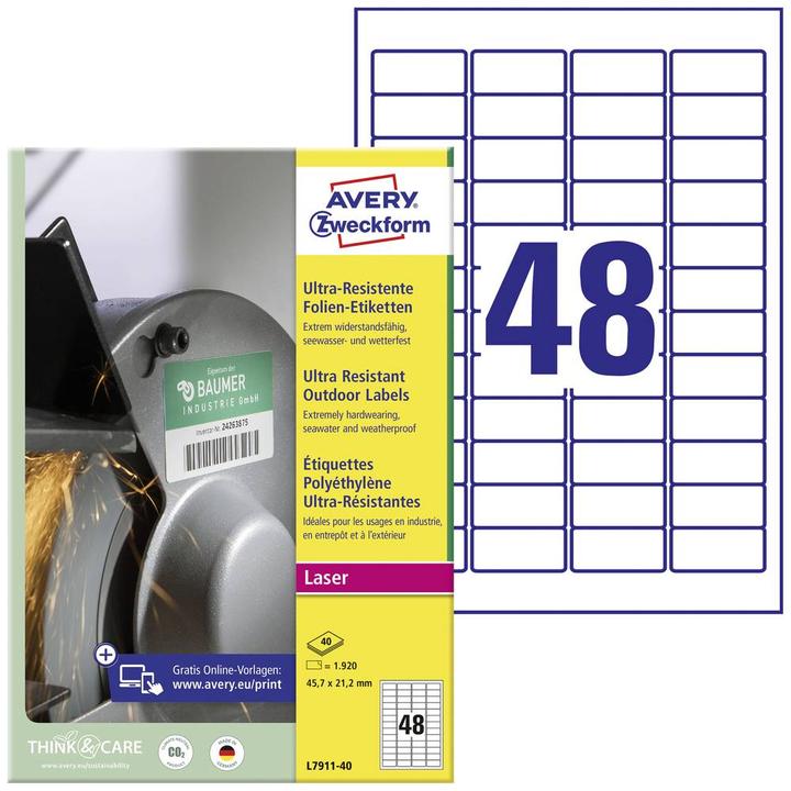 Produktbild Avery Zweckform Ultra-Resistente Etiketten
