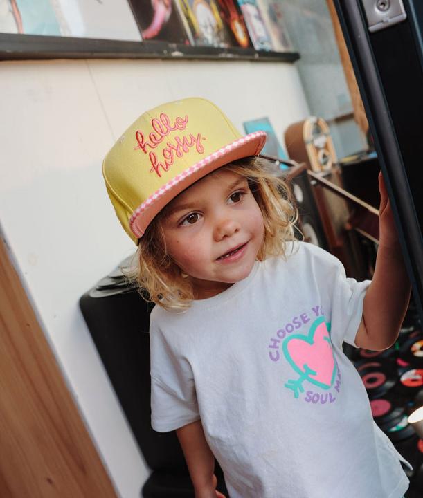 Produktbild Hello Hossy Chessy Pink Cap - Gelb / Pink (48, 49, 50, 51, 52)