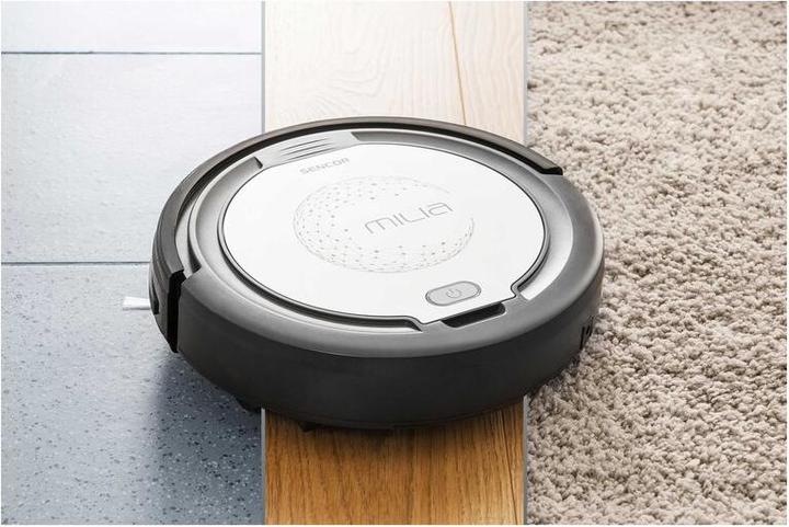 Image du produit Sencor SRV 1000SL robot vacuum 0.2 L Bagless Black, Silver (Robot d'aspiration et de nettoyage)