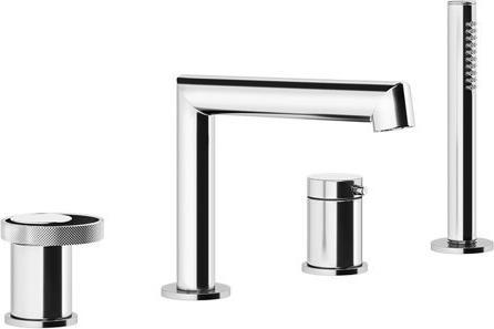 Image du produit Gessi Anello Mitigeur monocommandé sur gorge à 4 trous avec bec 190 mm, cartouche de déviation s