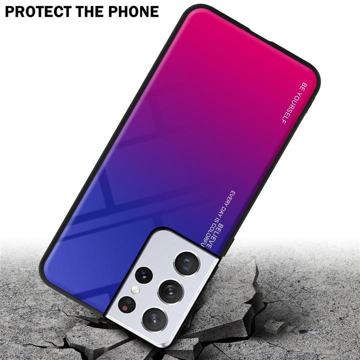 Productafbeelding Cadorabo TPU 2 kleuren glasdekking (Samsung Galaxy S21 Ultra)