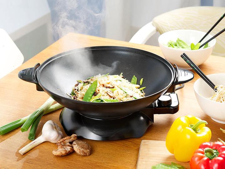 Produktbild Rosenstein & Söhne Elektrischer Wok mit Thermostat und Antihaftbeschichtung