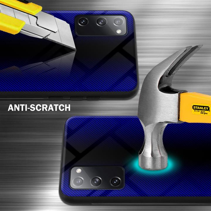 Actual product image Cadorabo Bumper TPU Gestreiftes Glas (Samsung Galaxy S20 FE)