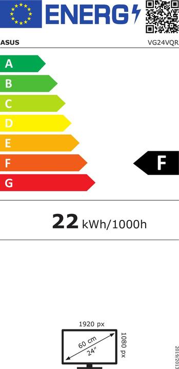 Energie-Label ASUS TUF VG24VQR (1920 x 1080 Pixel, 23.60")