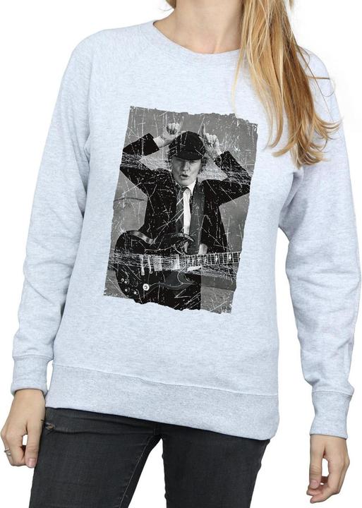 Produktbild AC/DC Angus Young Distressed Photo Sweatshirt (M)
