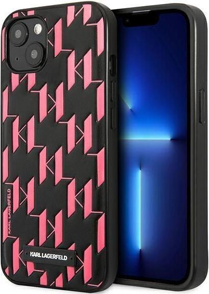 Produktbild Karl Lagerfeld KLHCP13SMNMP1P iPhone 13 mini 5,4 "hardcase pink / pink Monogram Plaque (Apple iPhone 13 mini)
