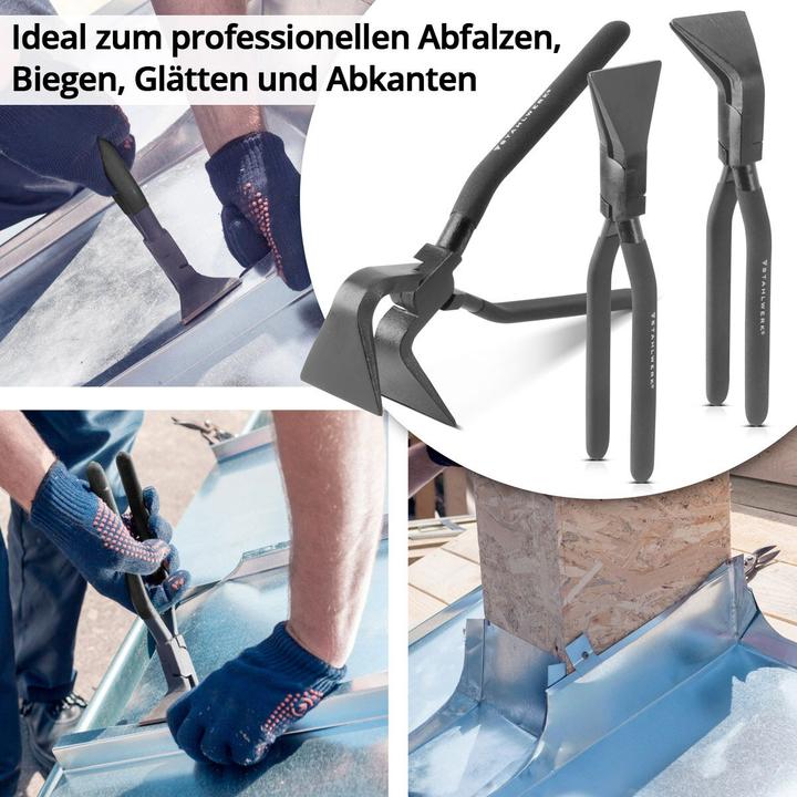 Actual product image Stahlwerk Folding pliers set 0° 45° 90° Folding pliers Sheet metal pliers Bending pliers 60 mm